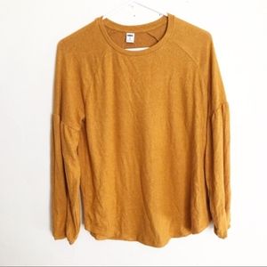 Old navy luxe | marigold long sleeve shirt NWT
